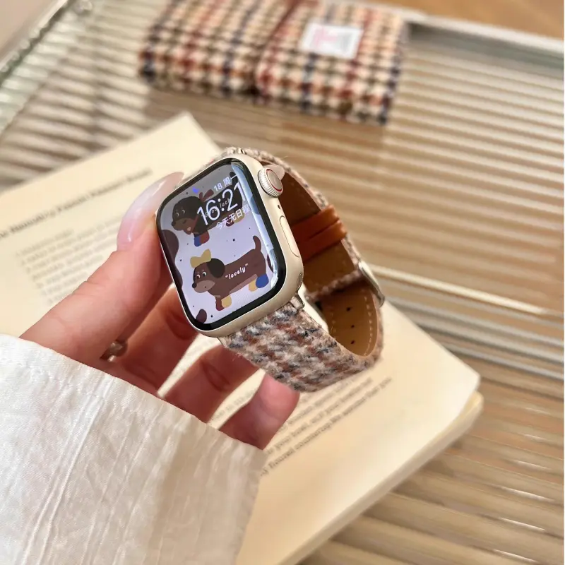 KVZUVUU Watch Band Apple Compatibility Metal-1