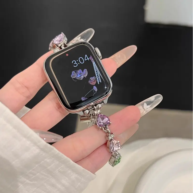 KVZUVUU Watch Band Apple Compatibility Metal-9