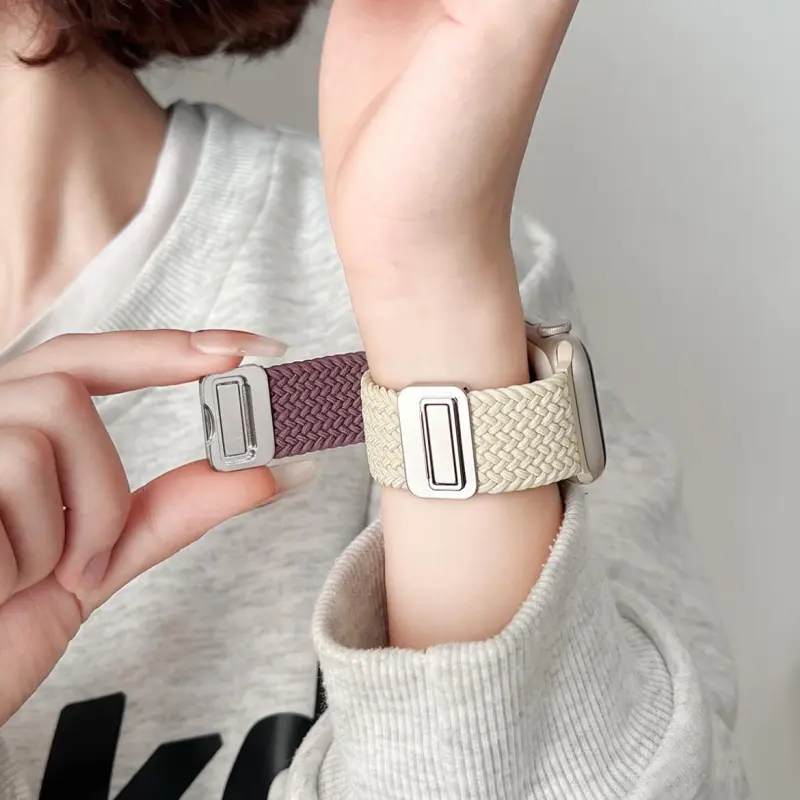 KVZUVUU Apple Compatibility Watch Band Nylon Material-11