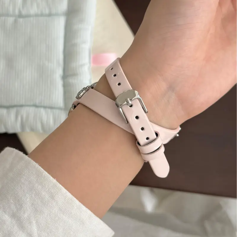 KVZUVUU Watch Band Apple Compatibility Cowhide Leather Material-12