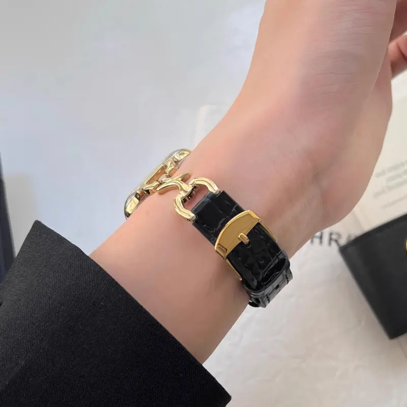 KVZUVUU Watch Band Apple Compatibility Genuine Leather Material-11