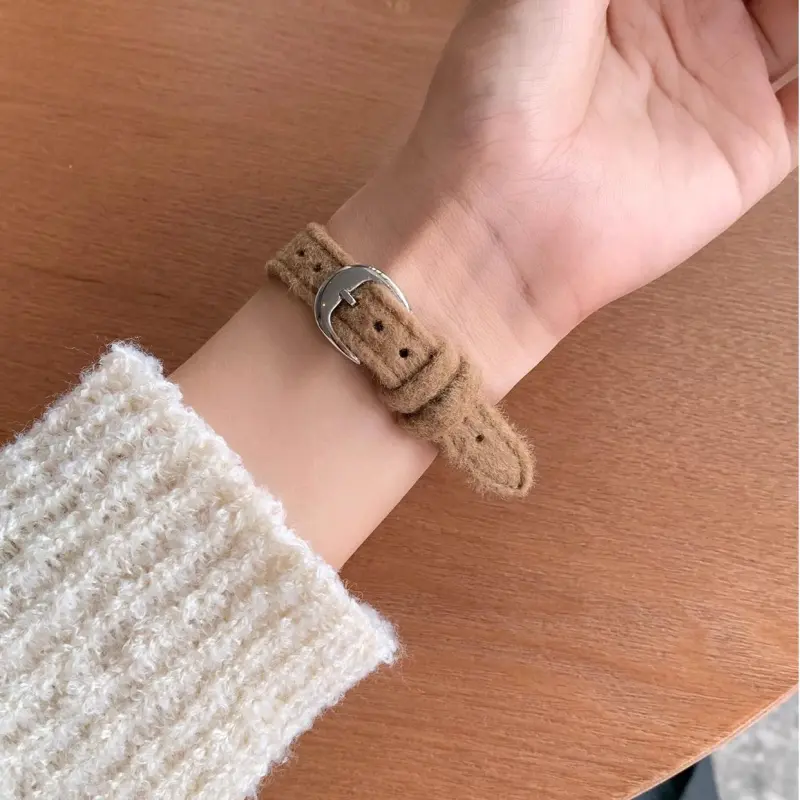 KVZUVUU Watch Band Apple Compatibility Woolen, Metal-15