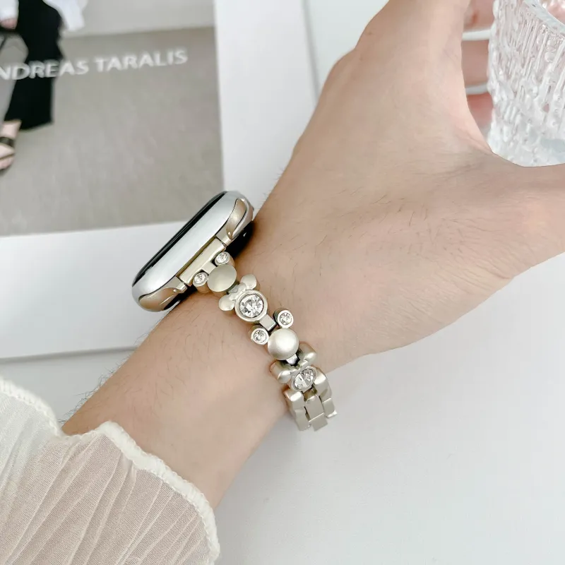 KVZUVUU Apple Compatibility Watch Band Metal-10