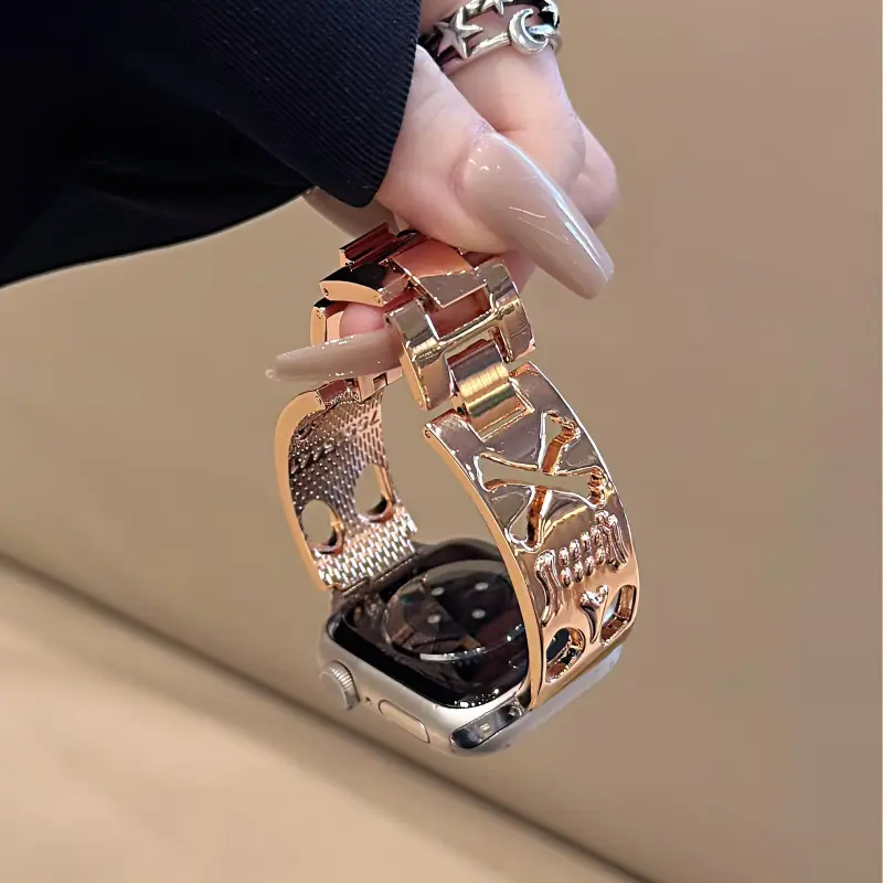 KVZUVUU Apple Compatibility Watch Band Metal-8