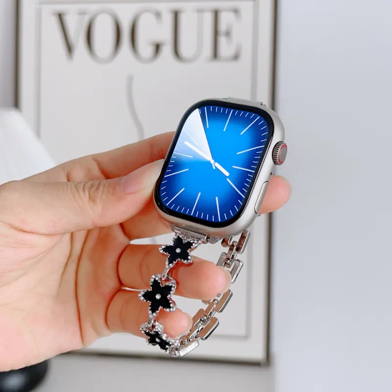 KVZUVUU Apple Compatibility Watch Band Metal-1