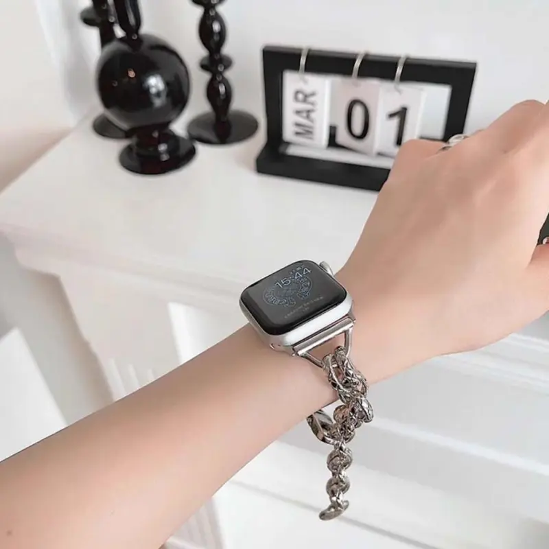KVZUVUU Apple Compatibility Watch Band 255mm Stainless Steel Material-1