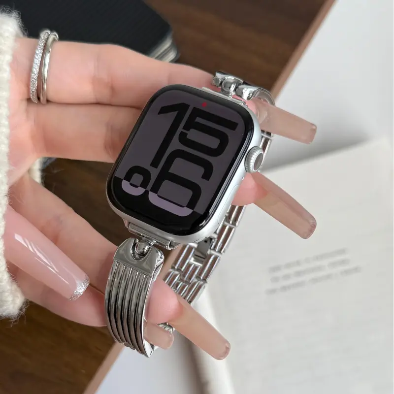 KVZUVUU Apple Compatibility Watch Band Metal-8