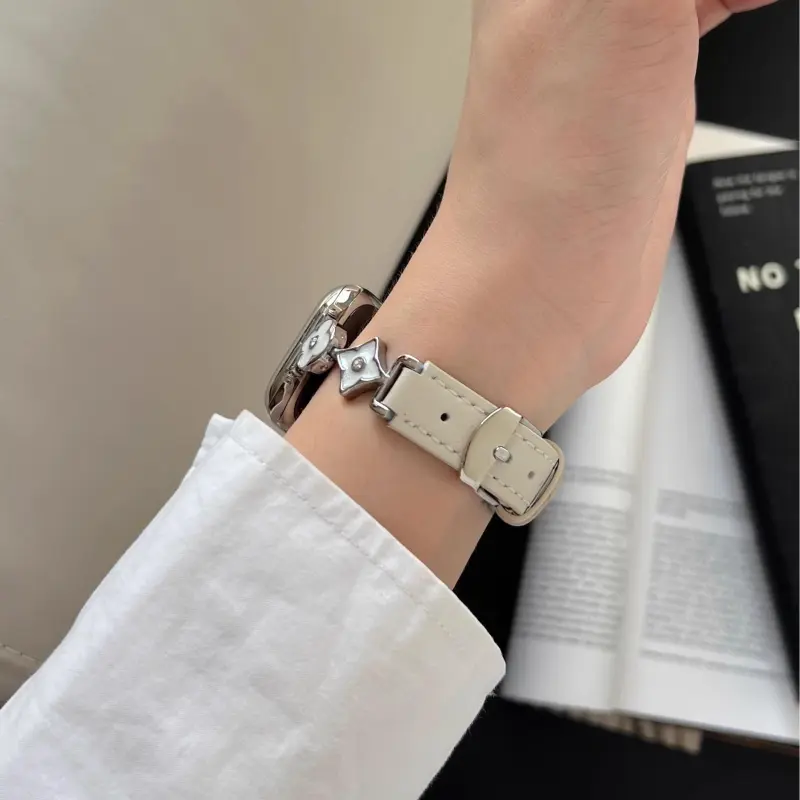 KVZUVUU IwatchS10/s9/8/7/6/Ultra Apple Compatibility Watch Band Cowhide Leather Material-2
