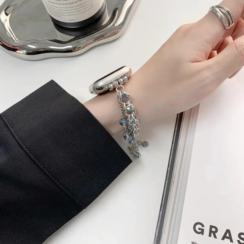 KVZUVUU Apple Compatibility Watch Band Metal-10