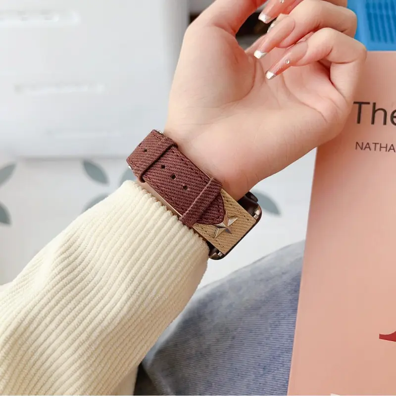 KVZUVUU Apple Compatibility Watch Band Canvas Material-13