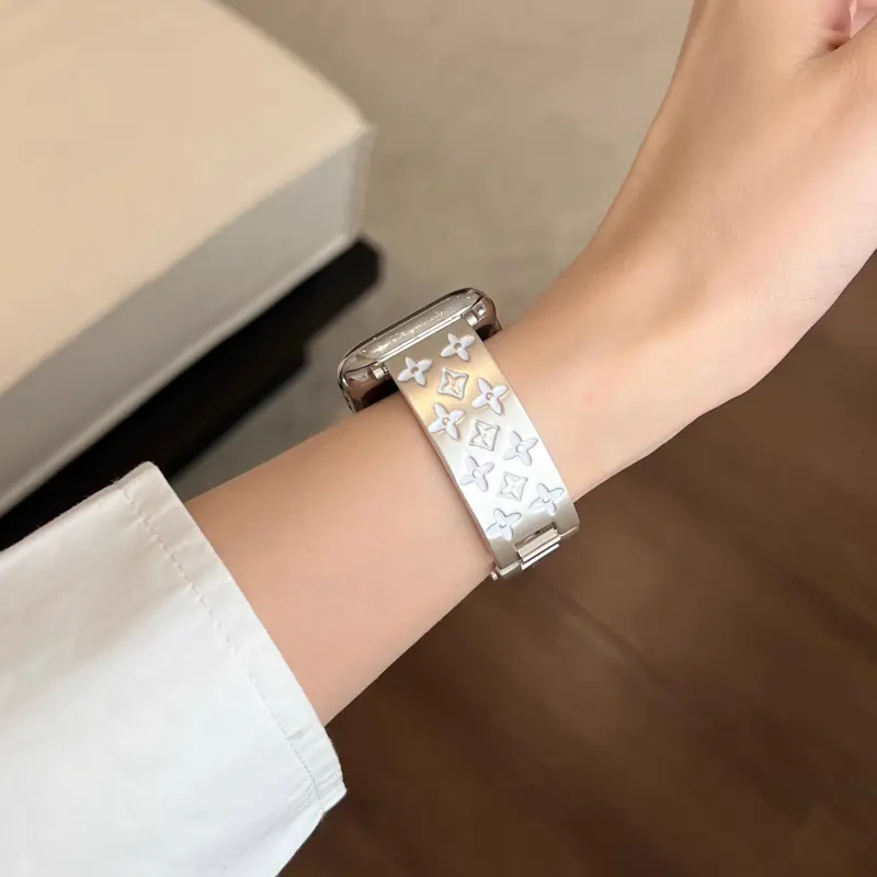 KVZUVUU Watch Band Apple Compatibility Metal-17