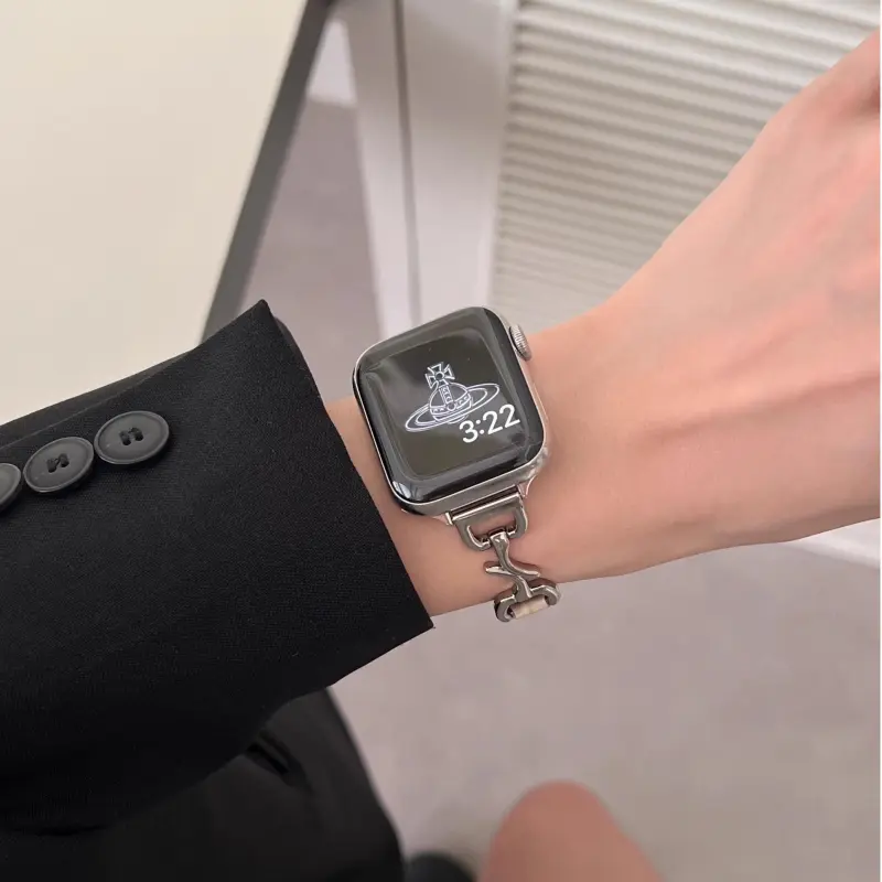 KVZUVUU Watch Band Apple Compatibility Genuine Leather Material-14