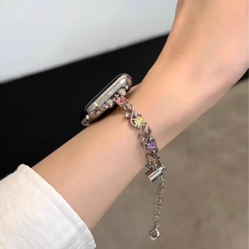 KVZUVUU Watch Band Apple Compatibility Metal-2