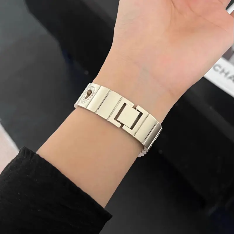 KVZUVUU Watch Band Apple Compatibility Metal-12