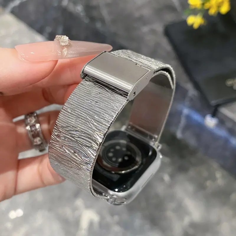 KVZUVUU Watch Band Apple Compatibility Metal-3