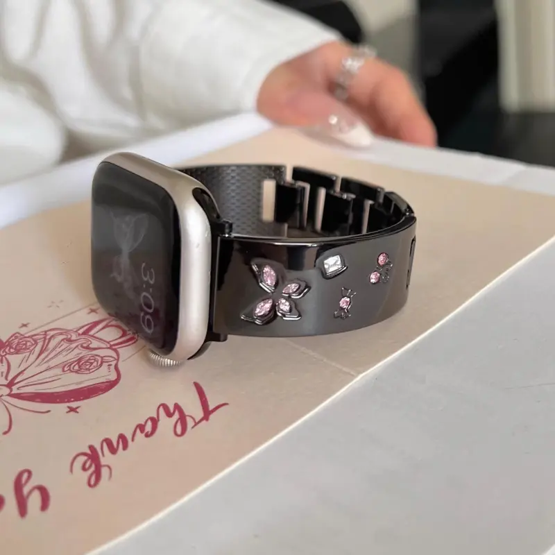 KVZUVUU Watch Band Apple Compatibility Metal-10