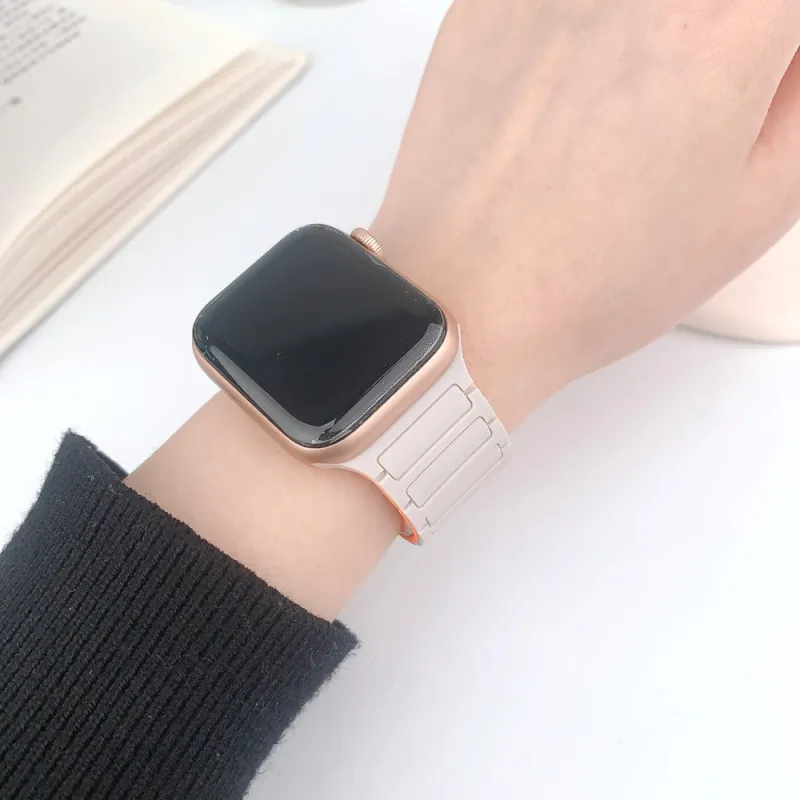 KVZUVUU Apple Compatibility Watch Band Silicone Material-15