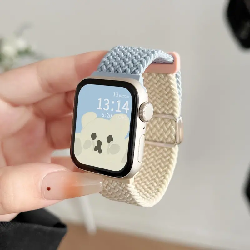 KVZUVUU Apple Compatibility Watch Band Nylon Material-4