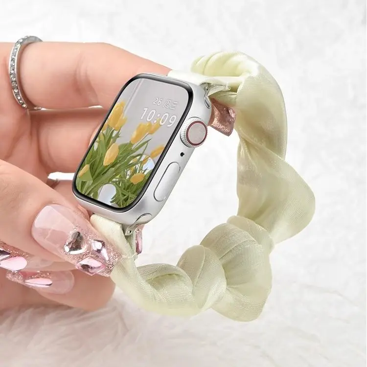 KVZUVUU Apple Compatibility Watch Band 123mm Chiffon Ice Silk Material-8