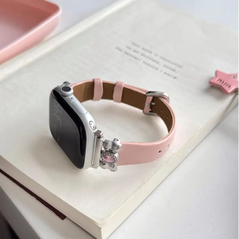 KVZUVUU Watch Band Apple Compatibility Cowhide Leather Material-5