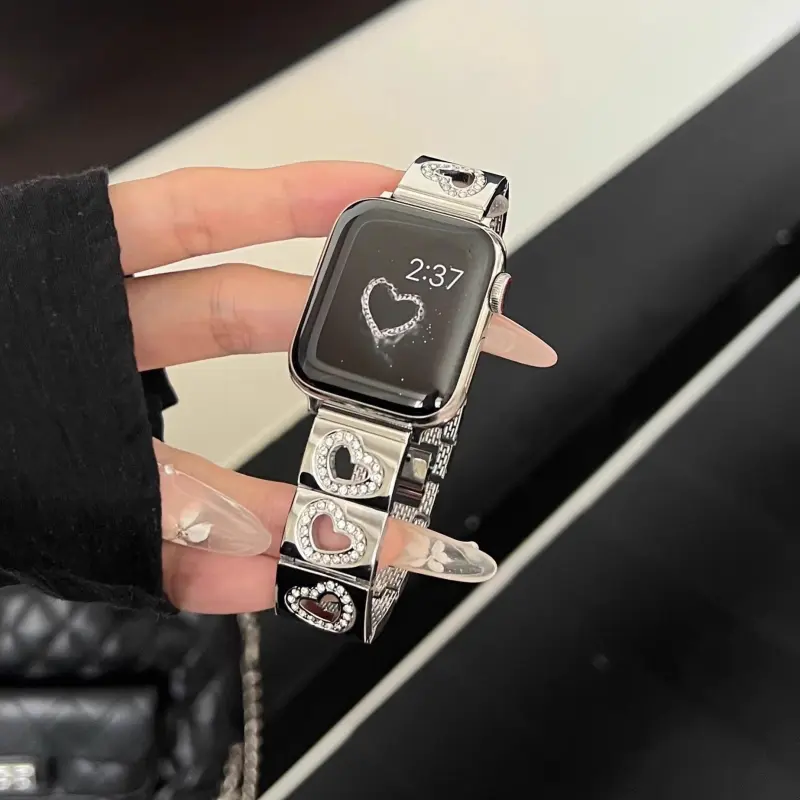 KVZUVUU Watch Band Apple Compatibility Metal-6