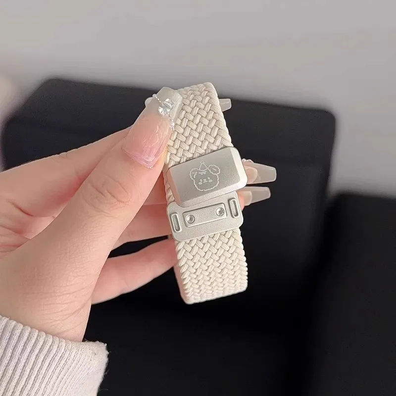 KVZUVUU Apple Compatibility Watch Band 180mm Nylon Material-3