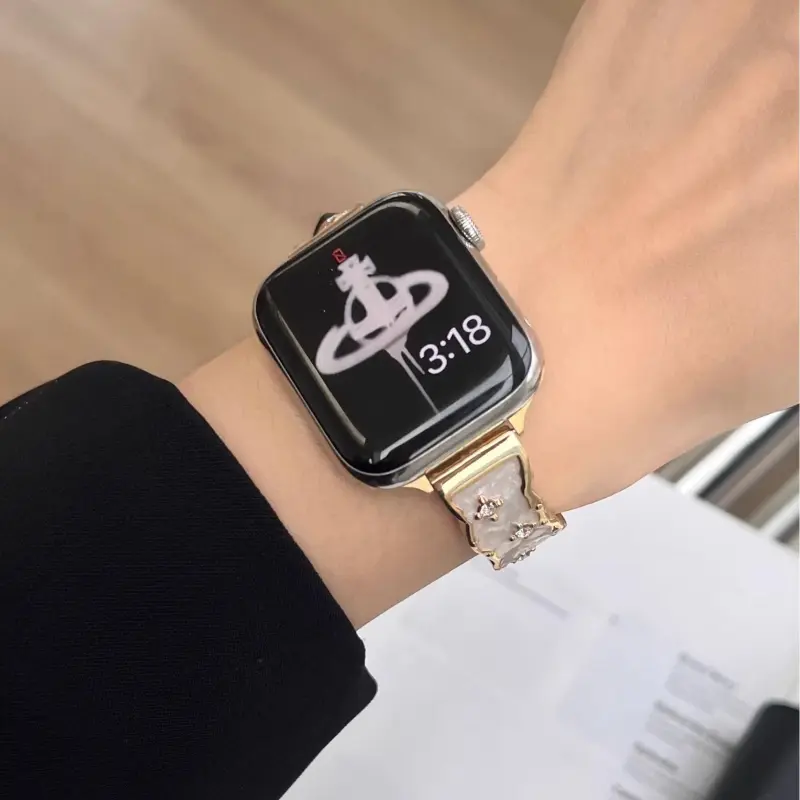 KVZUVUU Watch Band Apple Compatibility Cowhide Leather Material-2