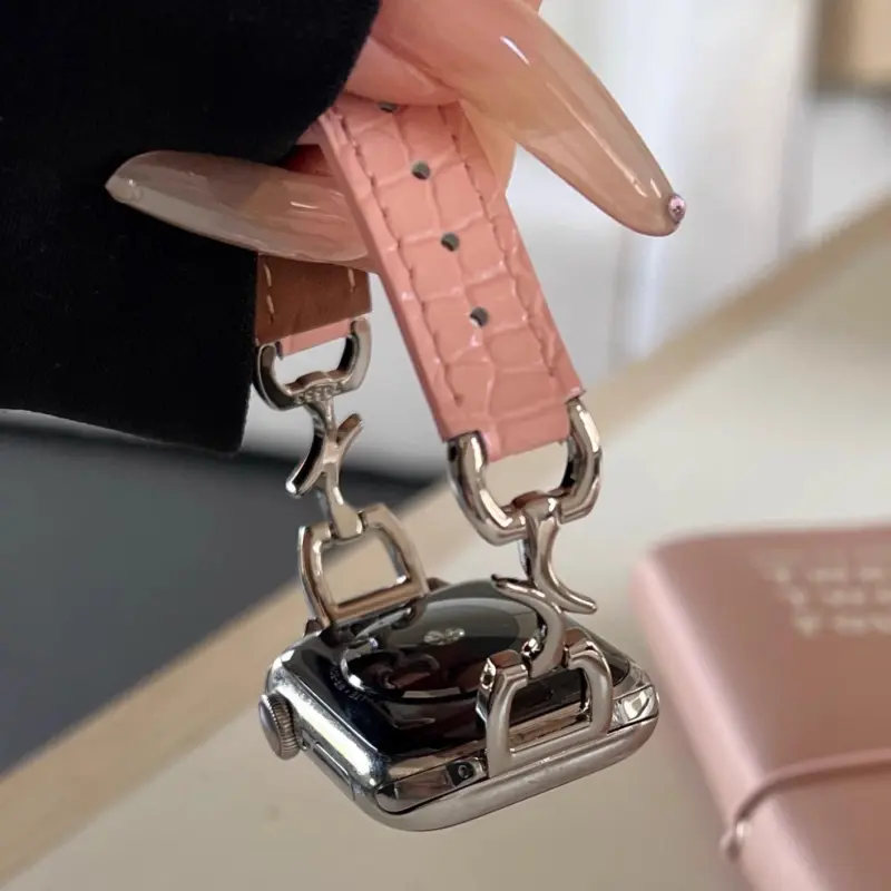 KVZUVUU Watch Band Apple Compatibility Genuine Leather Material-22