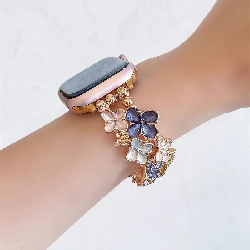 KVZUVUU Watch Band Apple Compatibility Metal-8