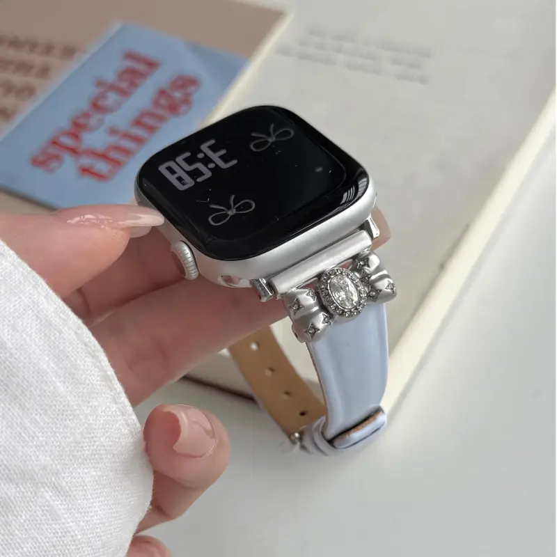 KVZUVUU Watch Band Apple Compatibility Cowhide Leather Material-14