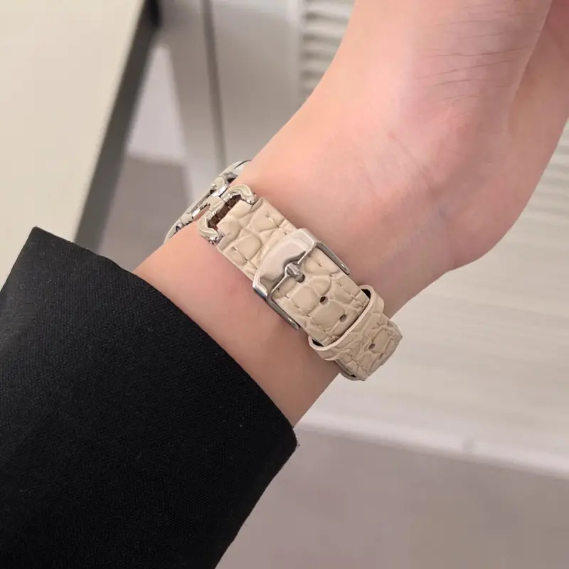 KVZUVUU Watch Band Apple Compatibility Genuine Leather Material-13