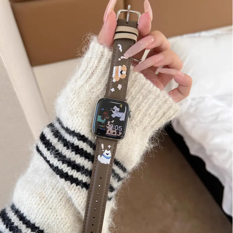 KVZUVUU Apple Compatibility Watch Band Metal-22