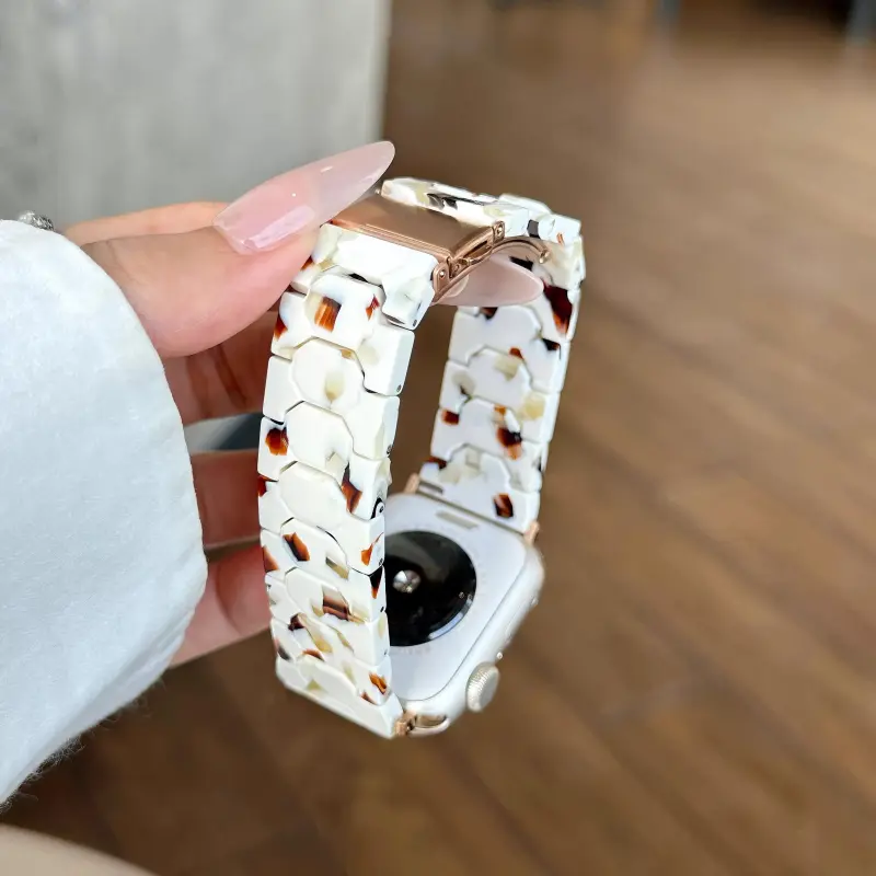 KVZUVUU Apple Compatibility Watch Band Resin Material-5