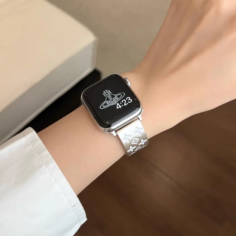 KVZUVUU Watch Band Apple Compatibility Metal-18