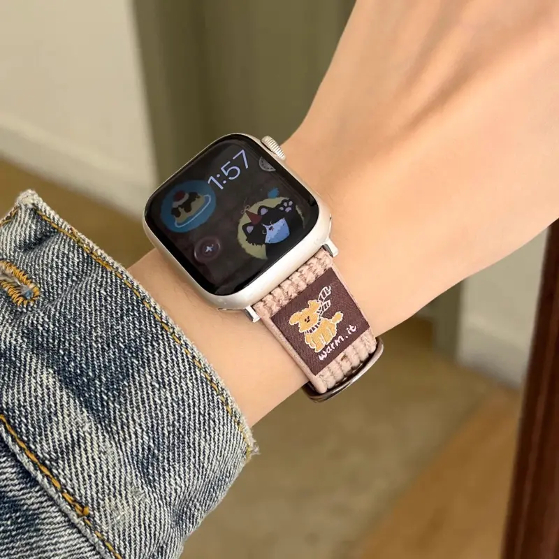 KVZUVUU Watch Band Apple Compatibility Leather-7