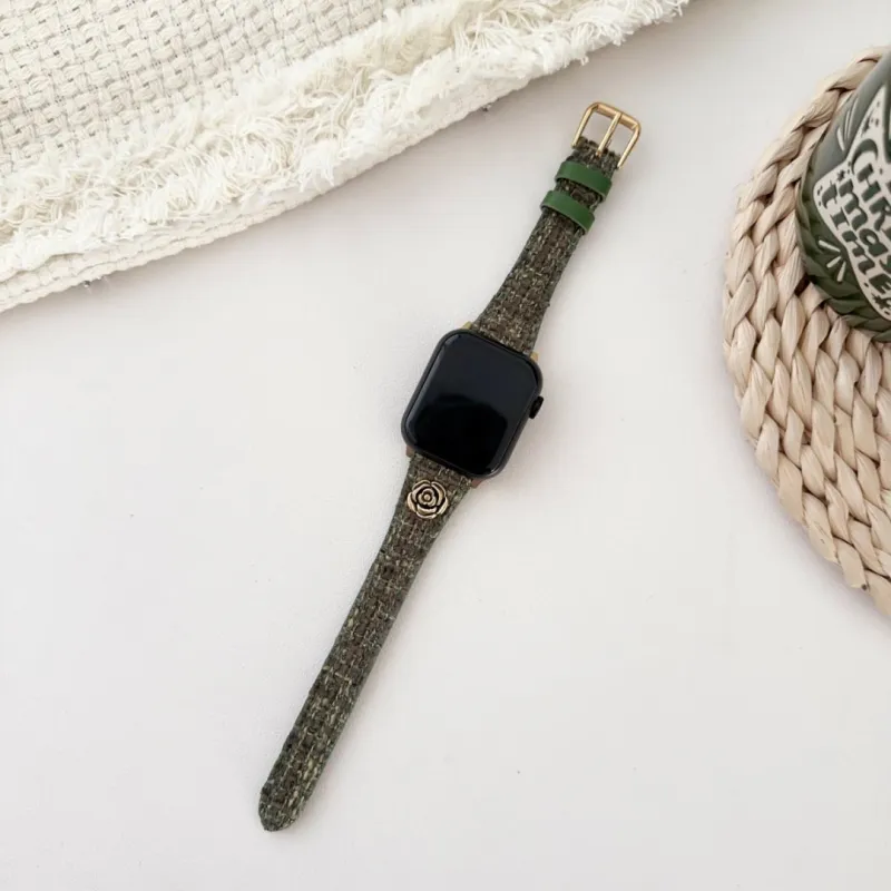 KVZUVUU Apple Compatibility Watch Band Fabric Material-9