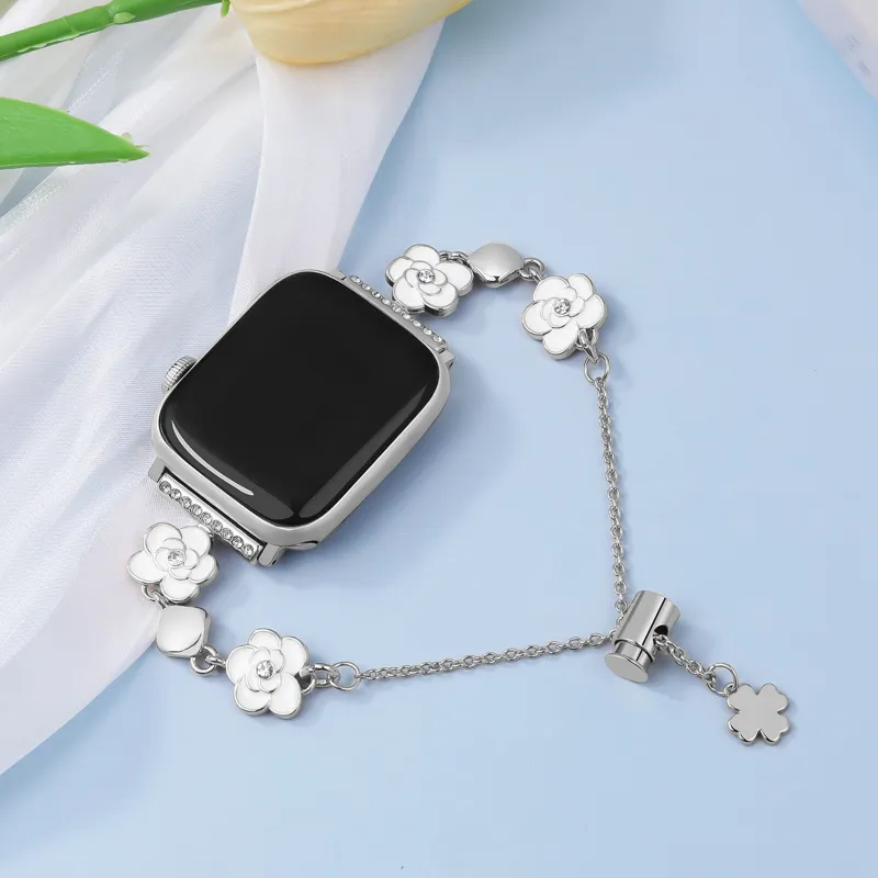 KVZUVUU Apple Compatibility Watch Band Metal-2