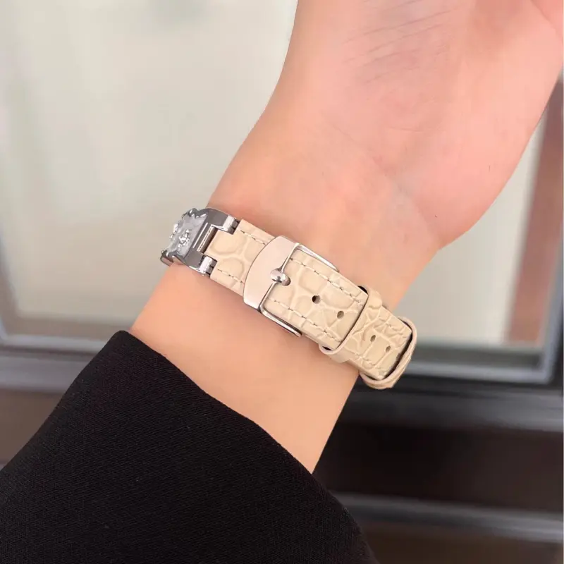 KVZUVUU Watch Band Apple Compatibility Cowhide Leather Material-9