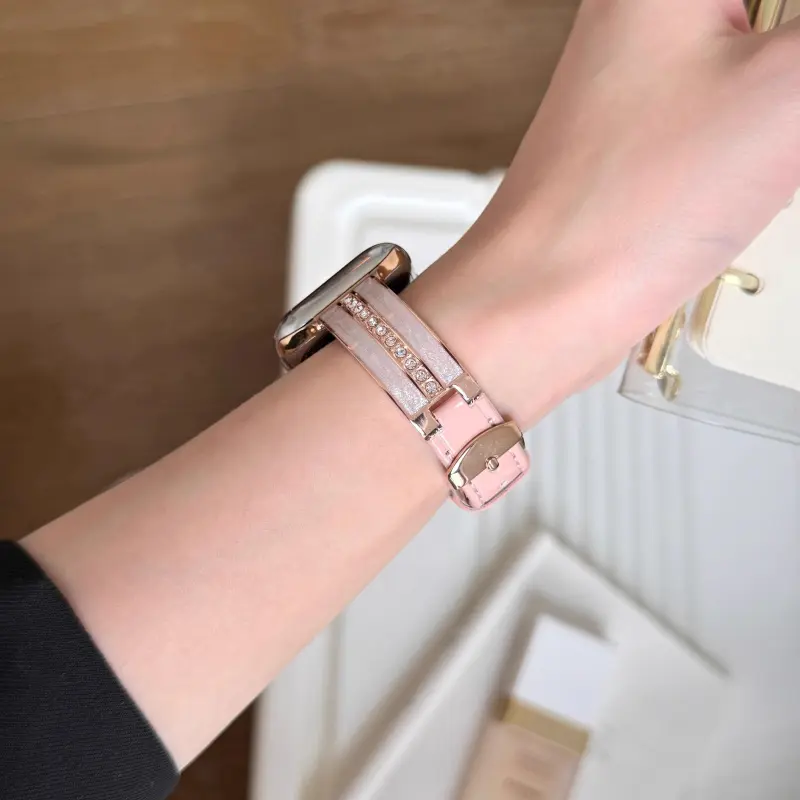 KVZUVUU Watch Band Apple Compatibility Metal-15
