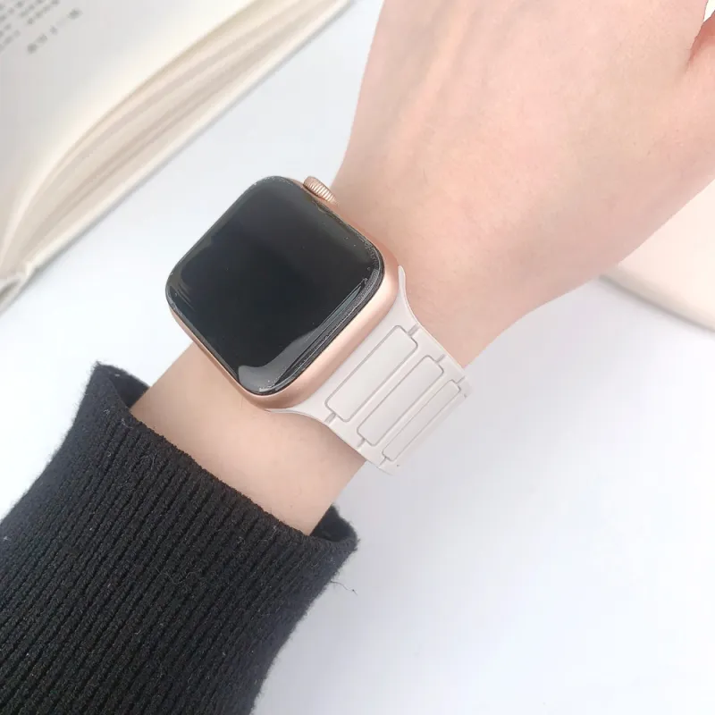 KVZUVUU Apple Compatibility Watch Band Silicone Material-4