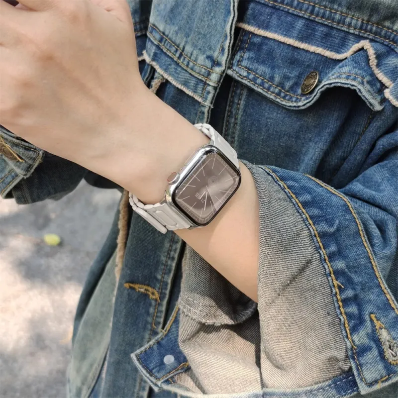 KVZUVUU Apple Compatibility Watch Band Cowhide Leather Material-1