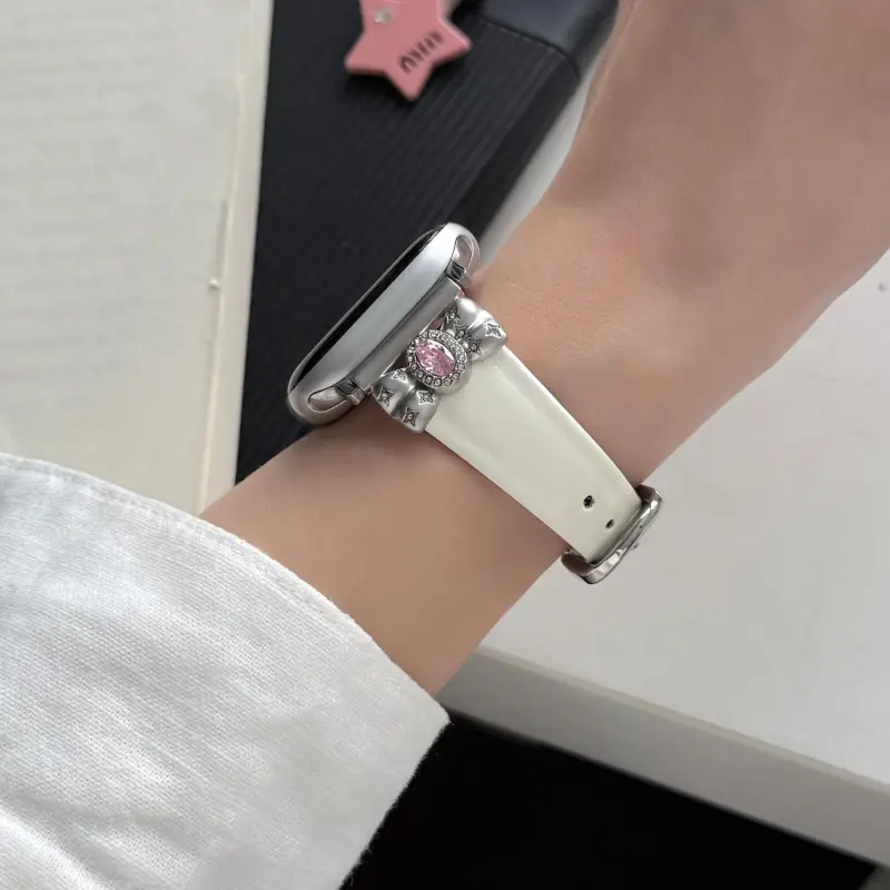 KVZUVUU Watch Band Apple Compatibility Cowhide Leather Material-2