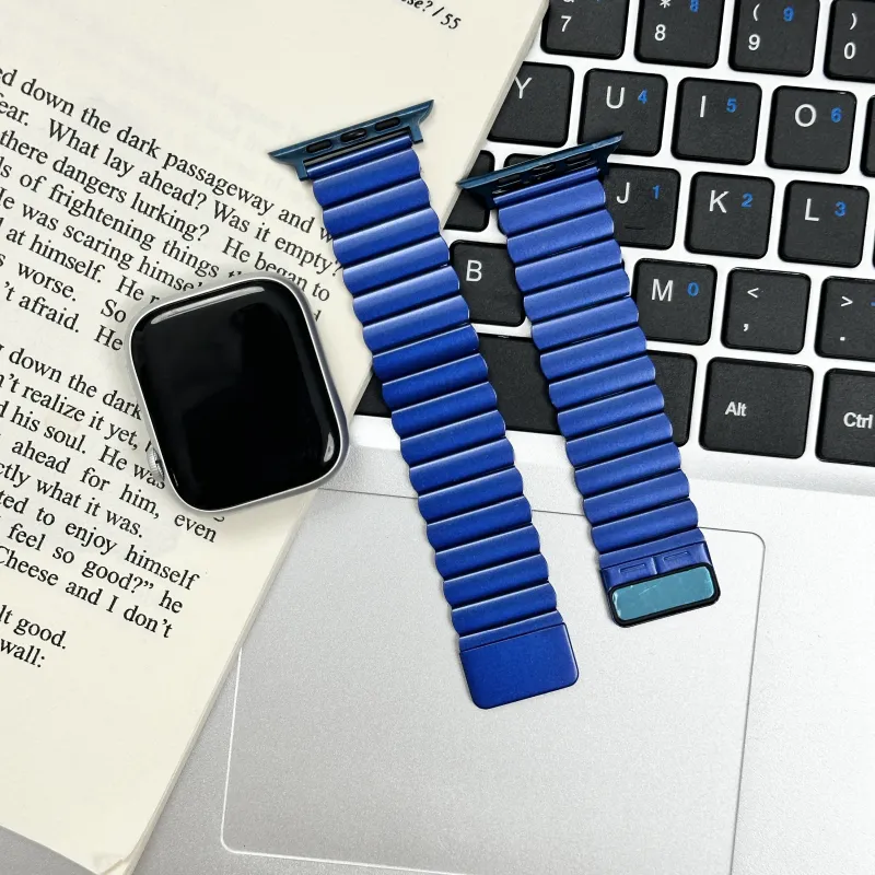 KVZUVUU Apple Compatibility Watch Band Metal-4