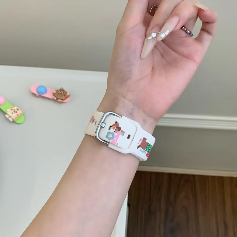 KVZUVUU Apple Compatibility Watch Band Silicone Material-18