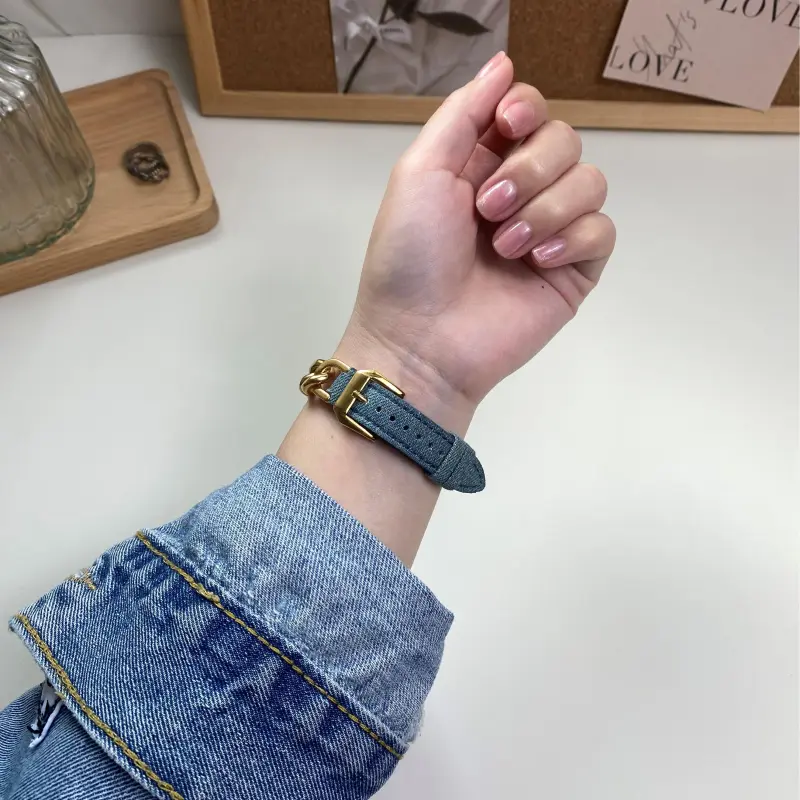 KVZUVUU Apple Compatibility Watch Band Metal-10
