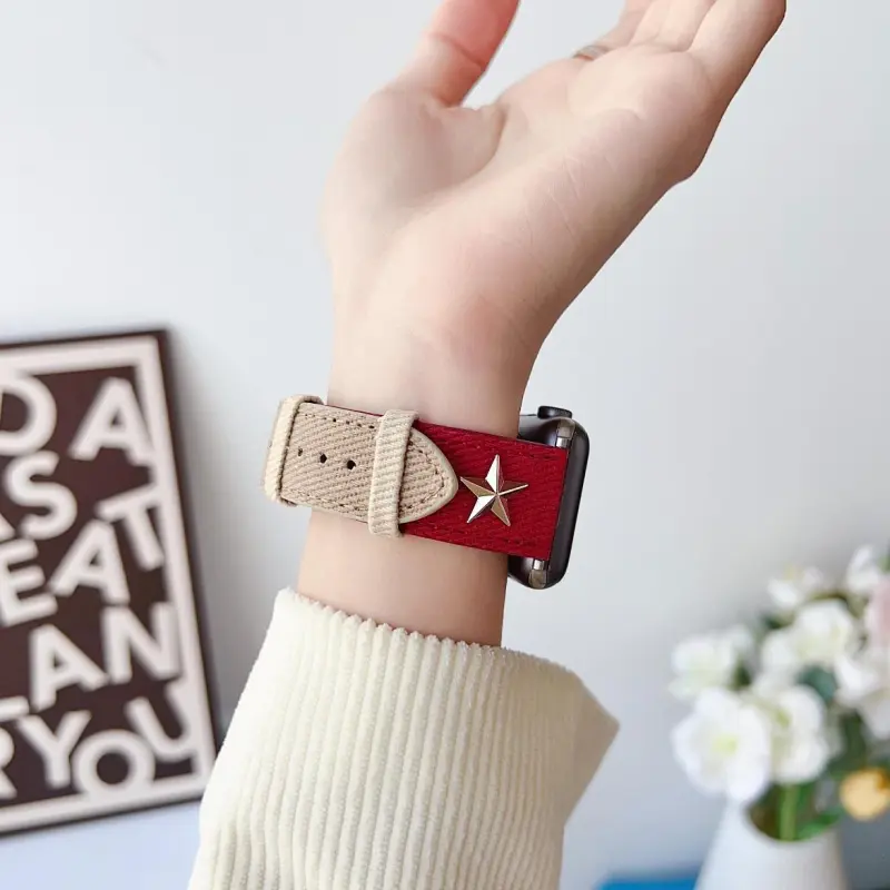 KVZUVUU Apple Compatibility Watch Band Canvas Material-7
