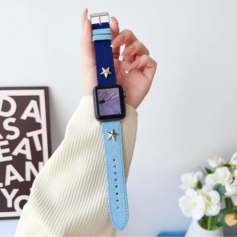 KVZUVUU Apple Compatibility Watch Band Canvas Material-11
