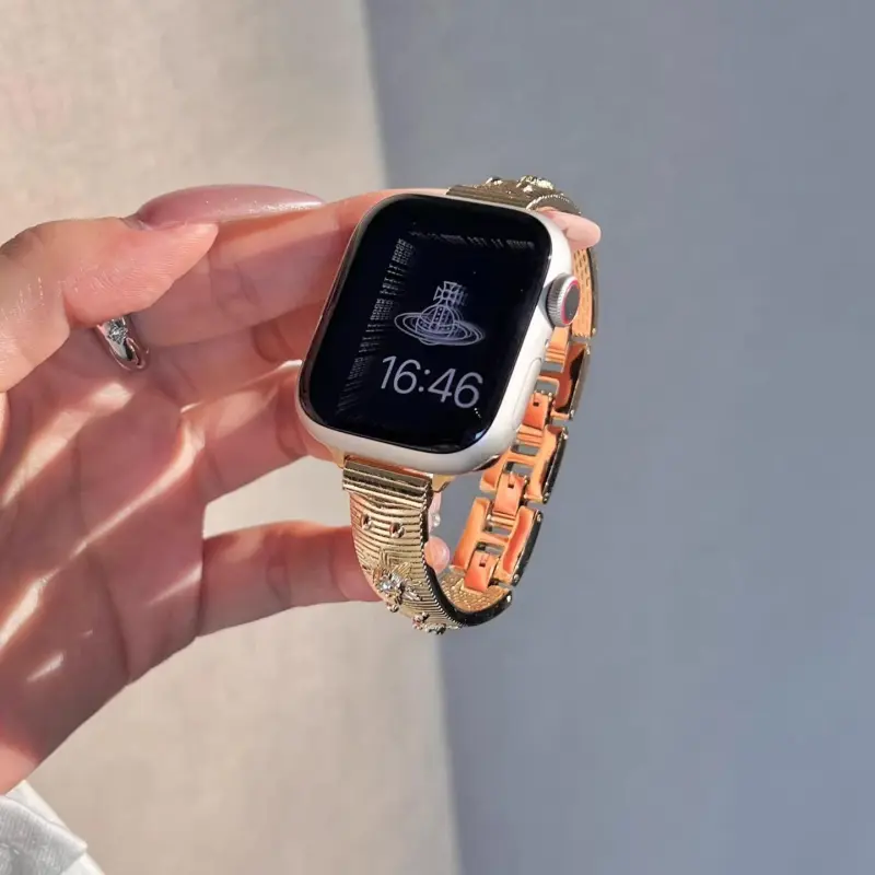 KVZUVUU Watch Band Apple Compatibility Metal-1