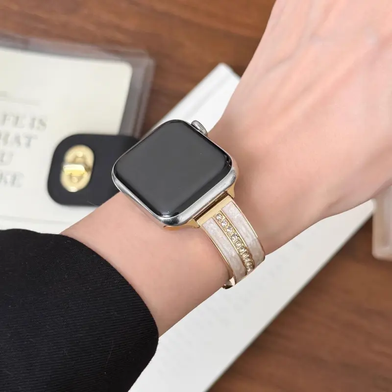 KVZUVUU Watch Band Apple Compatibility Metal-5
