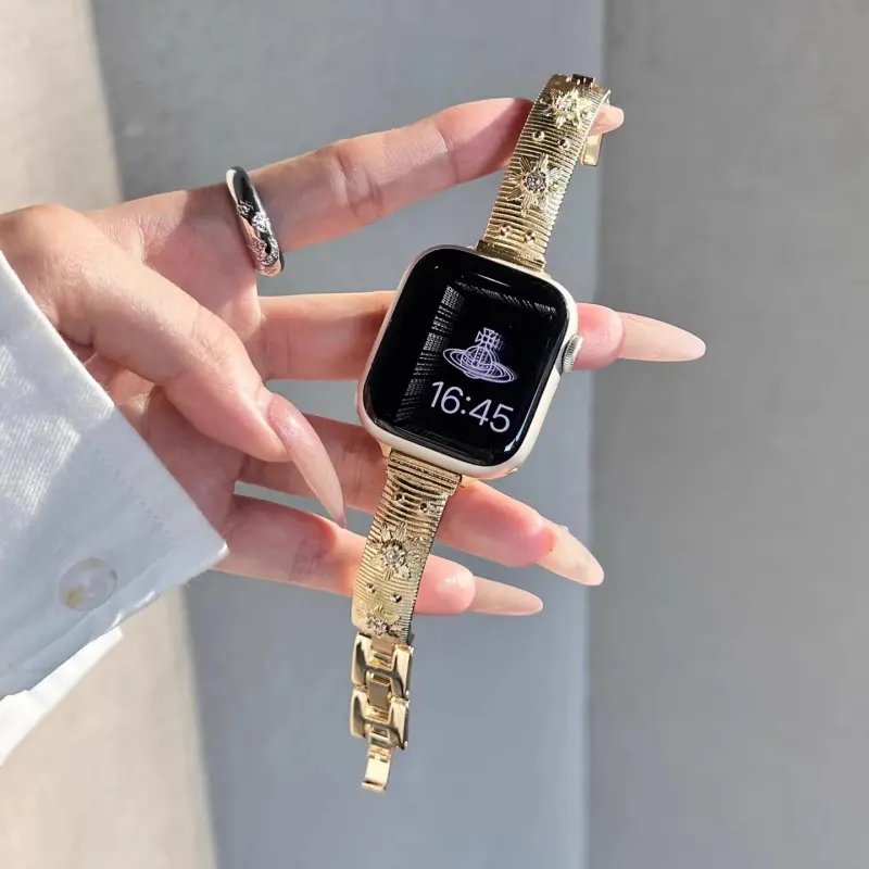 KVZUVUU Watch Band Apple Compatibility Metal-3